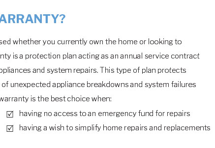 home warranty repair